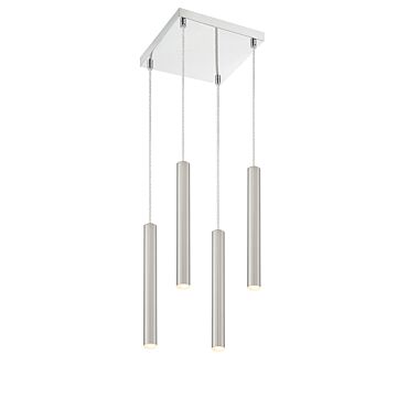 Z-Lite Forest 4-Light Chandelier In Chrome