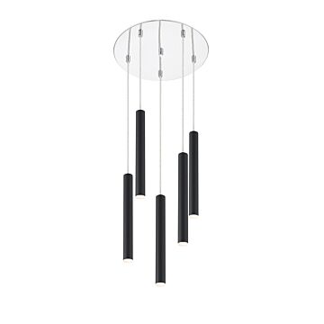 Z-Lite Forest 5-Light Chandelier In Chrome