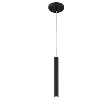 Z Lite Forest 1 Light Mini Pendant Light In Matte Black