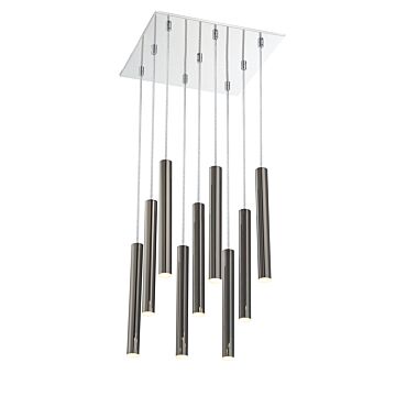Z-Lite Forest 9-Light Chandelier In Chrome