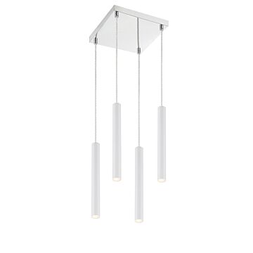 Z-Lite Forest 4-Light Chandelier In Chrome