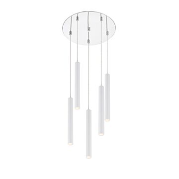 Z Lite Forest 5 Light Chandelier In Chrome