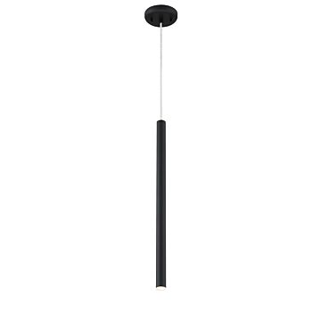 Z-Lite Forest 1-Light Mini Pendant Light In Matte Black