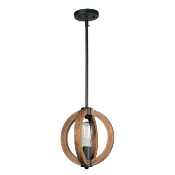 Bodega Bay One Light Mini Pendant in Anthracite by Maxim