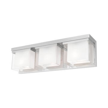 Duval 3-Light Bathroom Vanity Light in Polished Chrome