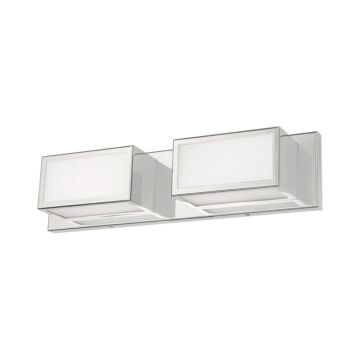 Sutter 2-Light LED Bathroom Vanity Light in Polished Chrome
