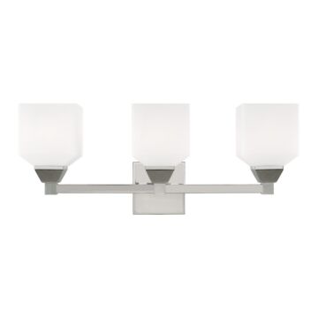 Aragon 3-Light Bathroom Vanity Light in Polished Chrome