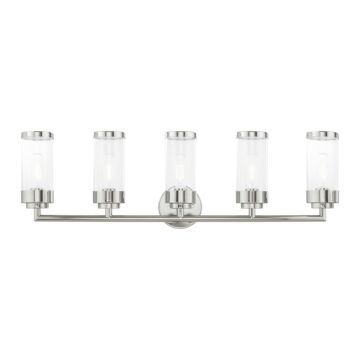 Hillcrest 5-Light Bathroom Vanity Light in Polished Chrome