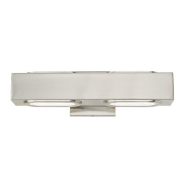 Kimball 2-Light LED Bathroom Vanity Light in Brushed Nickel