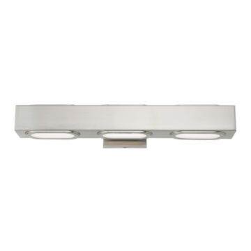 Kimball 3-Light LED Bathroom Vanity Light in Brushed Nickel