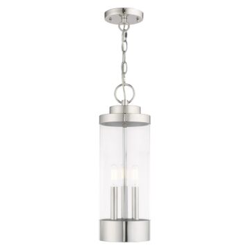 Hillcrest 3-Light Outdoor Pendant in Polished Chrome