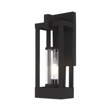 Delancey 1-Light Outdoor Wall Lantern in Black