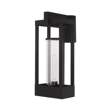 Delancey 1-Light Outdoor Post-Top Lanterm in Black