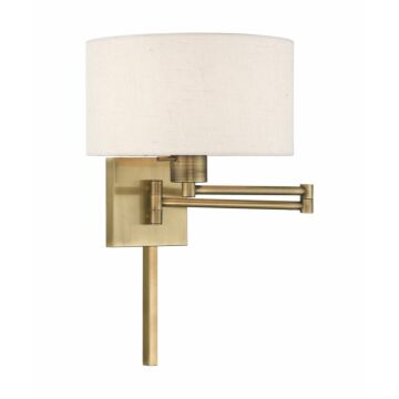 Swing Arm Wall Lamp in Antique Brass by Livex Lighting