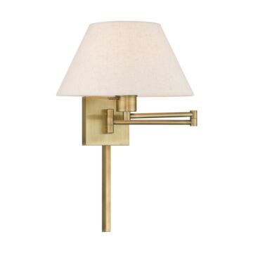 Swing Arm Wall Lamp in Antique Brass by Livex Lighting