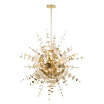Circulo  Foyer Chandelier in Satin Brass by Livex Lighting