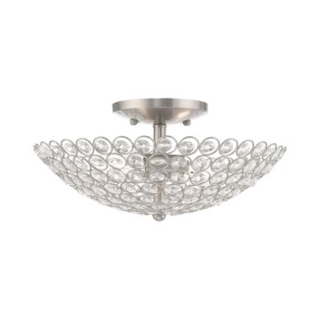 Cassandra 2-Light Ceiling Mount in Brushed Nickel