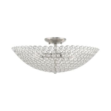 Cassandra 4-Light Ceiling Mount in Brushed Nickel