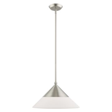 Stockholm 1-Light Mini Pendant in Brushed Nickel