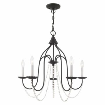 Alessia 5-Light Chandelier in Black