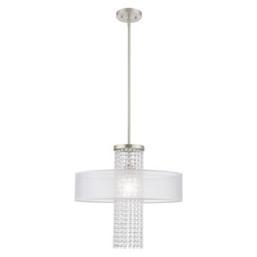 Bella Vista 1-Light Pendant in Brushed Nickel