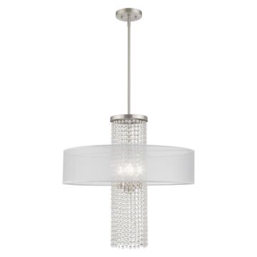 Bella Vista 4-Light Pendant in Brushed Nickel