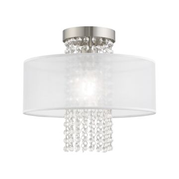 Bella Vista 1-Light Ceiling Mount in Brushed Nickel