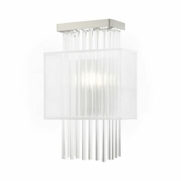 Alexis 1-Light Wall Sconce in Brushed Nickel
