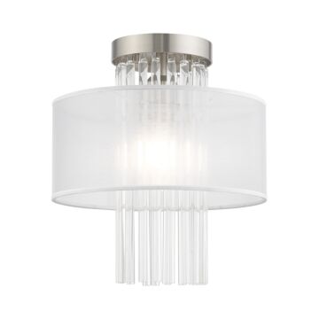 Alexis 1-Light Ceiling Mount in Brushed Nickel
