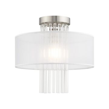 Alexis 1-Light Ceiling Mount in Brushed Nickel