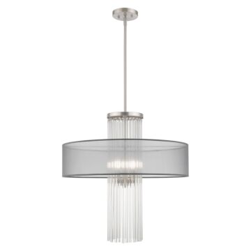 Alexis 4-Light Pendant in Brushed Nickel