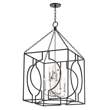  Octavio by Corey Damen Jenkins Pendant Light in Aged Iron and Polished Nickel