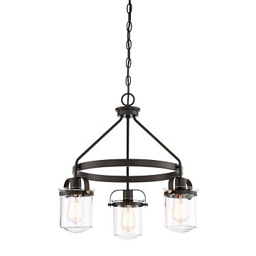 Jaxon 3-Light Chandelier in Oil Rubbed Bronze