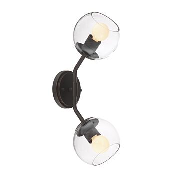 Meridian 2-Light Wall Sconce in Satin Bronze