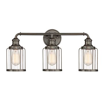 Anson 3-Light Bathroom Vanity Light Bar in Satin Copper Bronze