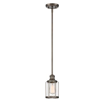 Anson 1-Light Mini Pendant in Satin Copper Bronze