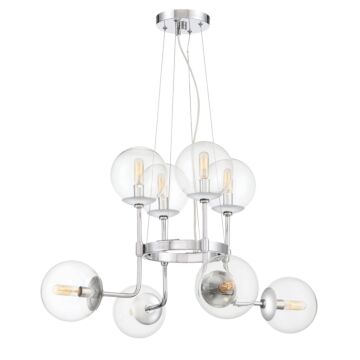 Welton 8-Light Chandelier in Chrome