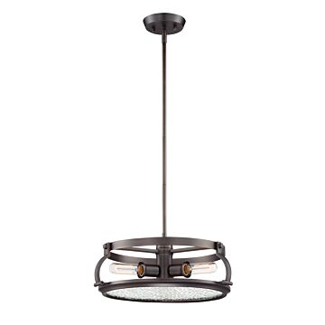 Eaton 3-Light Pendant in Satin Copper Bronze