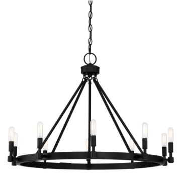 Fiora 10-Light Chandelier in Black