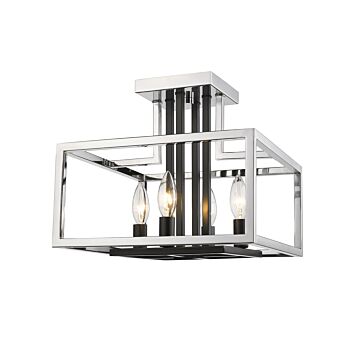 Four Light Semi Flush Mount