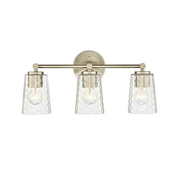 Ashli Three Light Vanity in Modern Gold by Millennium