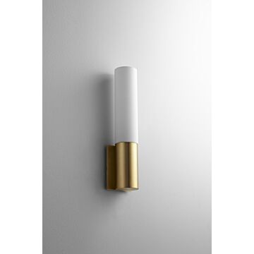Magnum LED Wall Sconce in Aged Brass by Oxygen Lighting