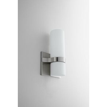 Olio LED Wall Sconce in Satin Nickel by Oxygen Lighting
