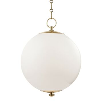 Sphere No.1 One Light Pendant in Aged Brass by Hudson Valley