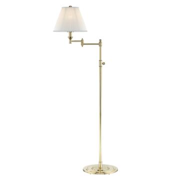 Signature No.1 One Light Floor Lamp in Aged Brass by Hudson Valley