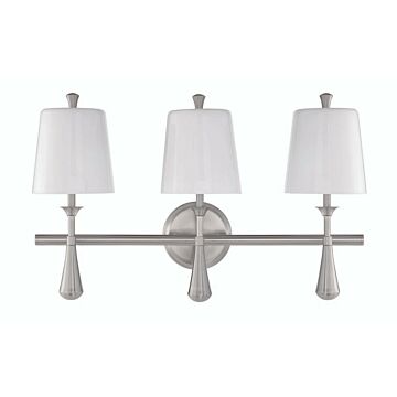 Palmer Three Light Vanity in Brushed Polished Nickel by Craftmade
