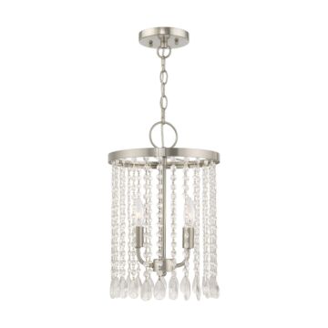 Elizabeth 2-Light Mini Pendant in Brushed Nickel