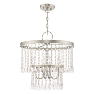 Elizabeth 4-Light Pendant in Brushed Nickel