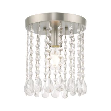 Elizabeth 1-Light Ceiling Mount in Brushed Nickel