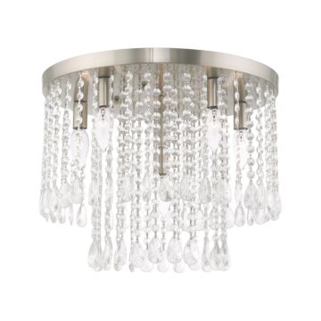 Elizabeth 6-Light Ceiling Mount in Brushed Nickel